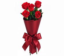 Букет 5 Красных роз Эдлесс Лав в Рыздвяный