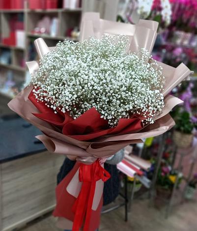 Букет цветов из: Гипсофила в Рыздвяный