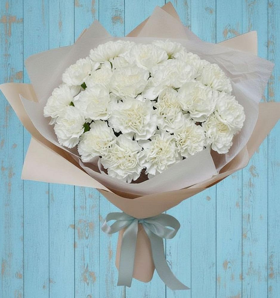 Букет цветов из: Гвоздики в Рыздвяный