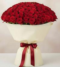 Букет 101 Красная роза Милано в Рыздвяный