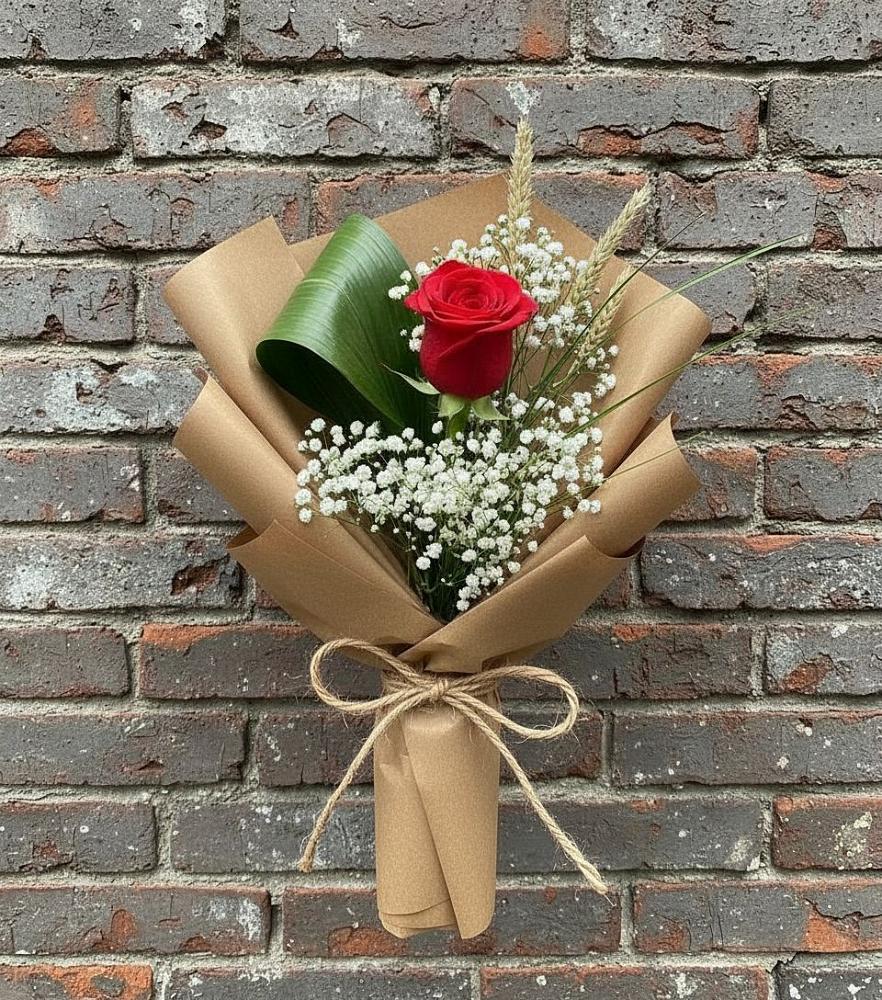 Букет цветов из: Розы в Рыздвяный