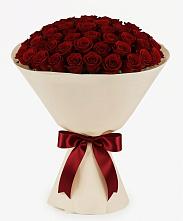 Букет 101 Бордовая роза Блэк Бакарра в Рыздвяный