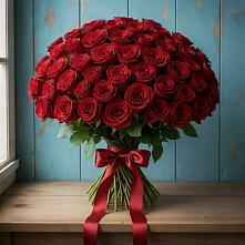 Букет Красные розы Блэк Меджик в Рыздвяный
