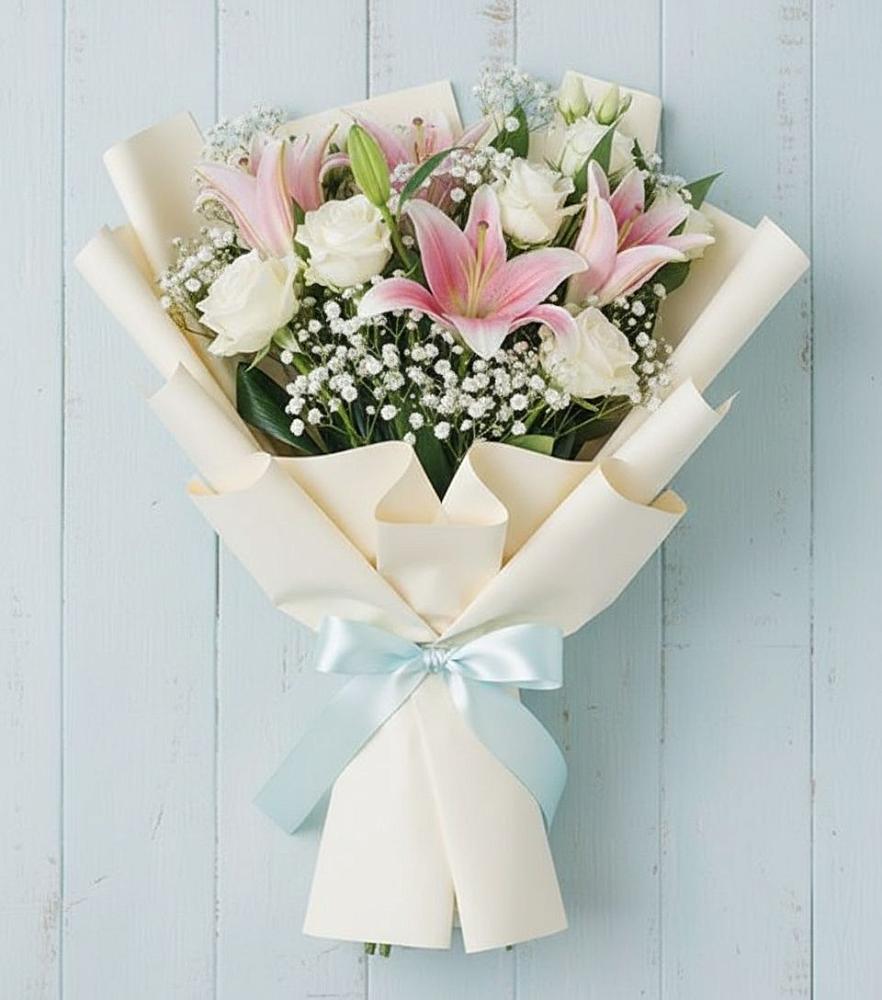 Букет цветов из: Лилии в Рыздвяный