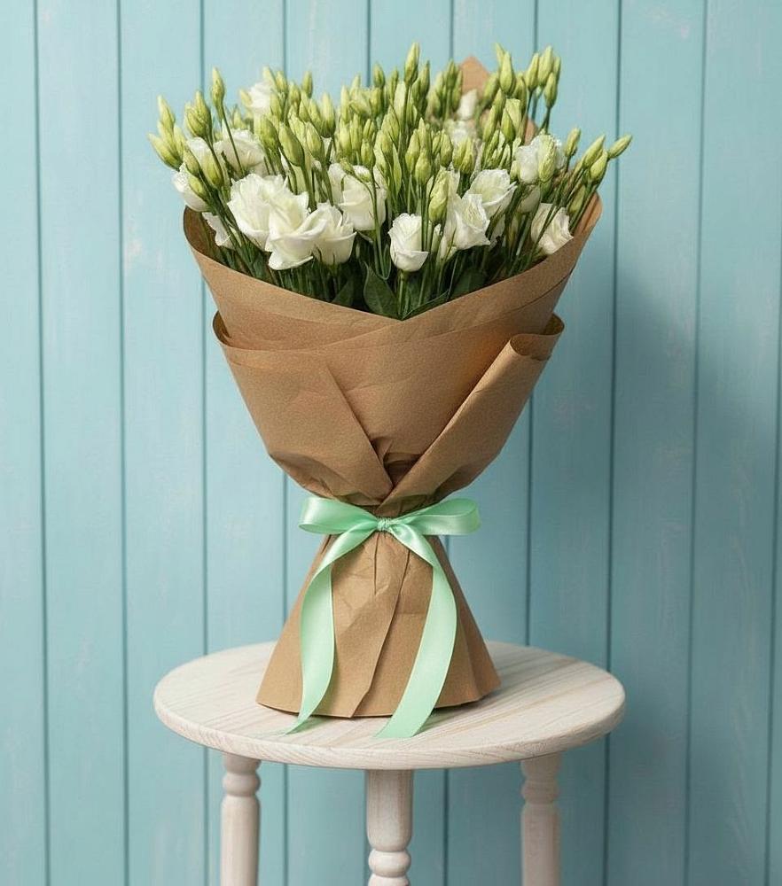 Букет цветов из: Лизиантусы в Рыздвяный