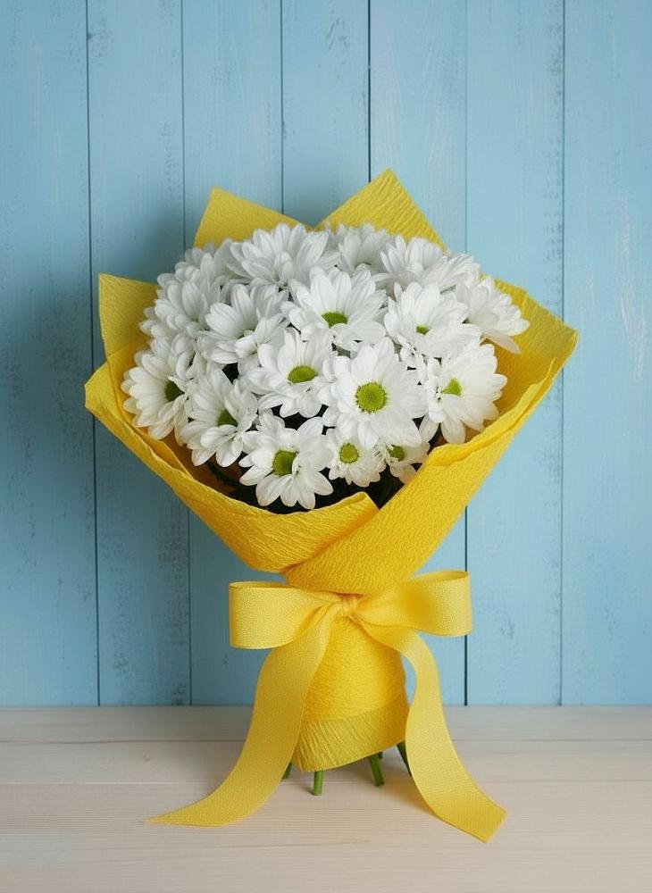 Букет цветов из: Хризантемы в Рыздвяный