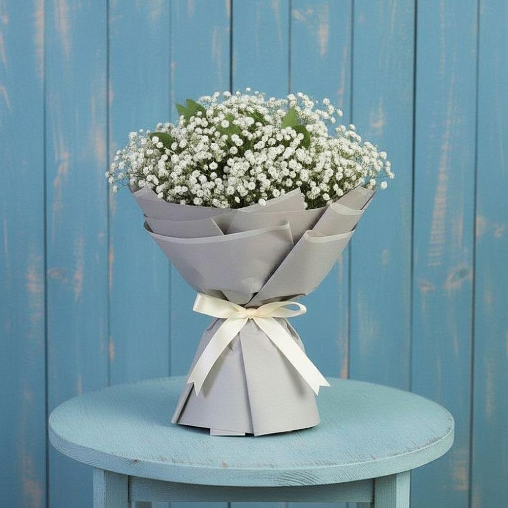 Букет цветов из: Гипсофила в Рыздвяный