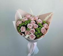 Букет цветов из:  Розы и Хризантемы в Рыздвяный
