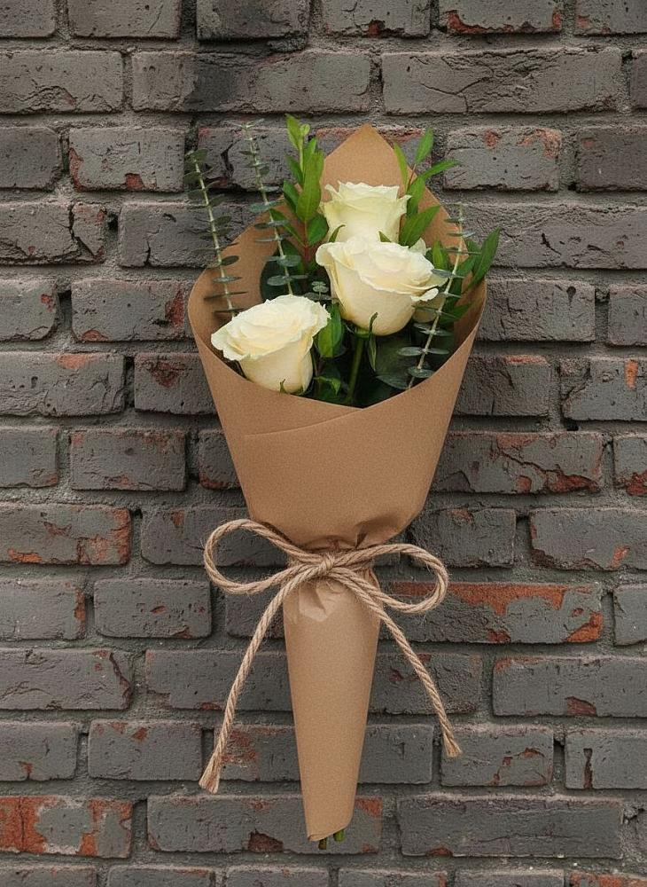 Букет цветов из: Розы в Рыздвяный