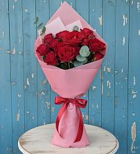 Букет цветов из:  Розы в Рыздвяный
