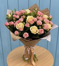 Букет цветов из:  Розы #REPLACE_PRED# Рыздвяный