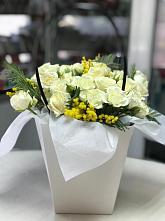 Цветочная композиция из Розы  в Рыздвяный