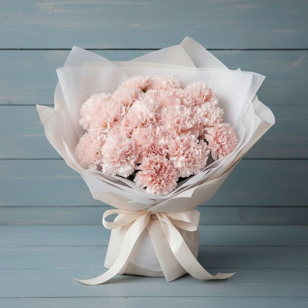 Букет цветов из: Гвоздики в Рыздвяный