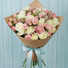 Букет цветов из:  Розы в Рыздвяный