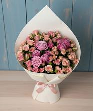 Букет цветов из:  Розы #REPLACE_PRED# Рыздвяный
